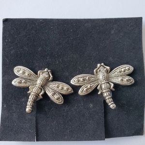 VINTAGE Clip-on Dragonfly Earrings